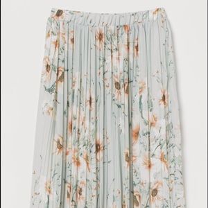 Floral and frill long maxi skirt